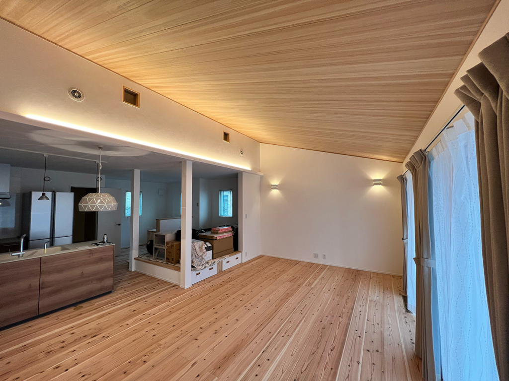 家族で過ごす広々としたスペース